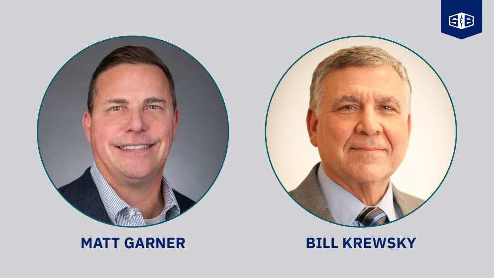 Portraits of Matt Garner, the new President of TAI Engineers, and his predecessor, Bill Krewsky.