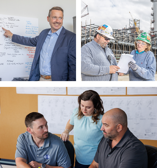 S&B Employees photographed at work