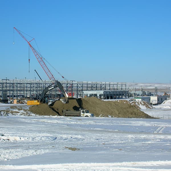The Pioneer Cryogenic Gas Processing Plant under construction