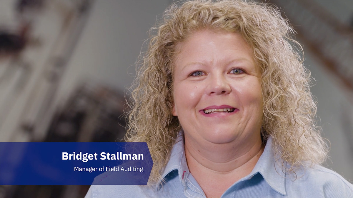 Bridget Stallman Manager of Field auditing Video